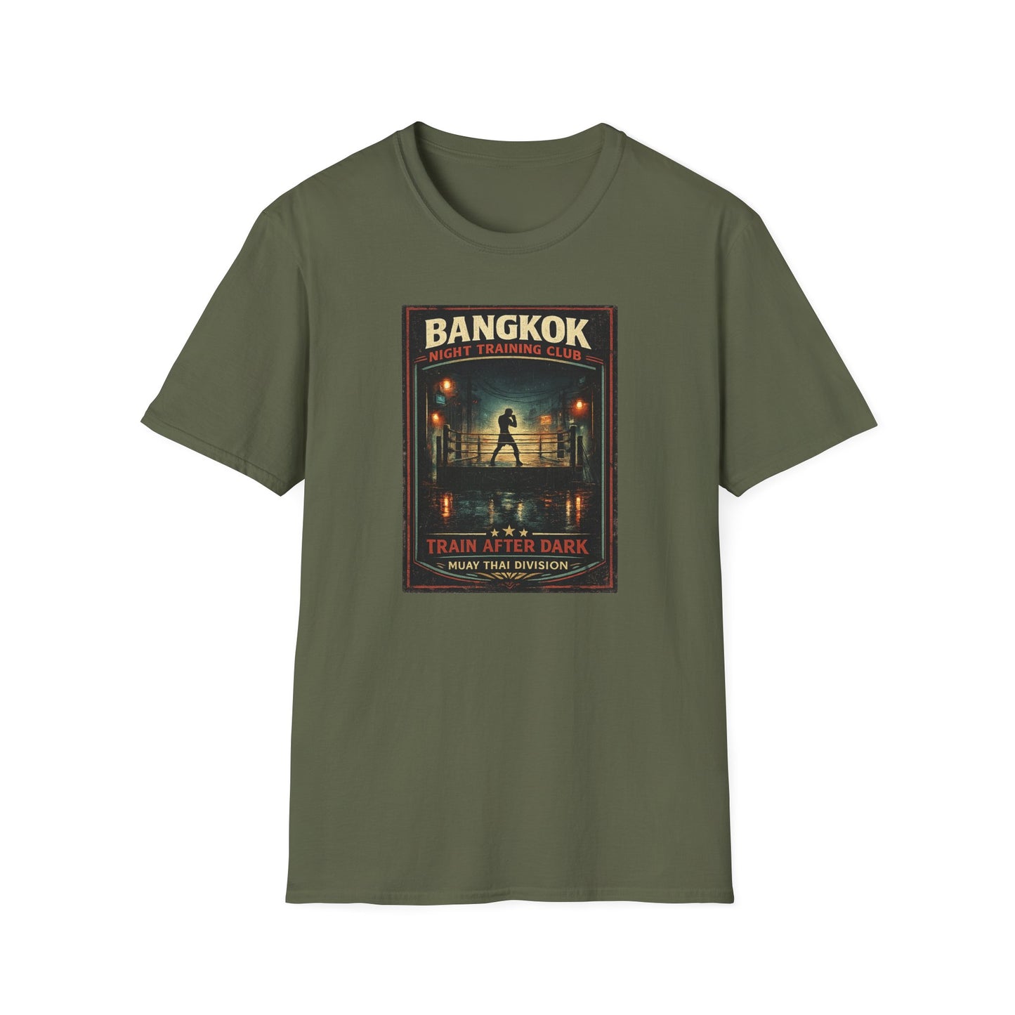 Bangkok Night Training Club T-Shirt Weiß Muay Thai Streetwear Vorderansicht