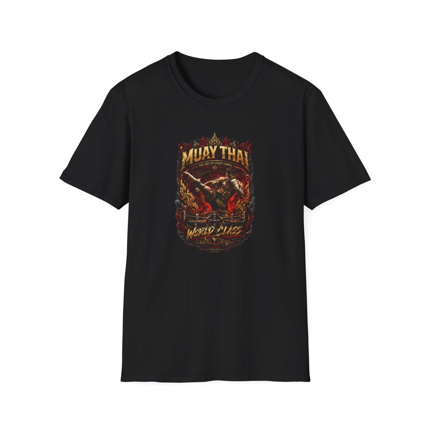 Muay Thai T-Shirt Design Nahaufnahme — Boxer Artwork Thai Streetwear