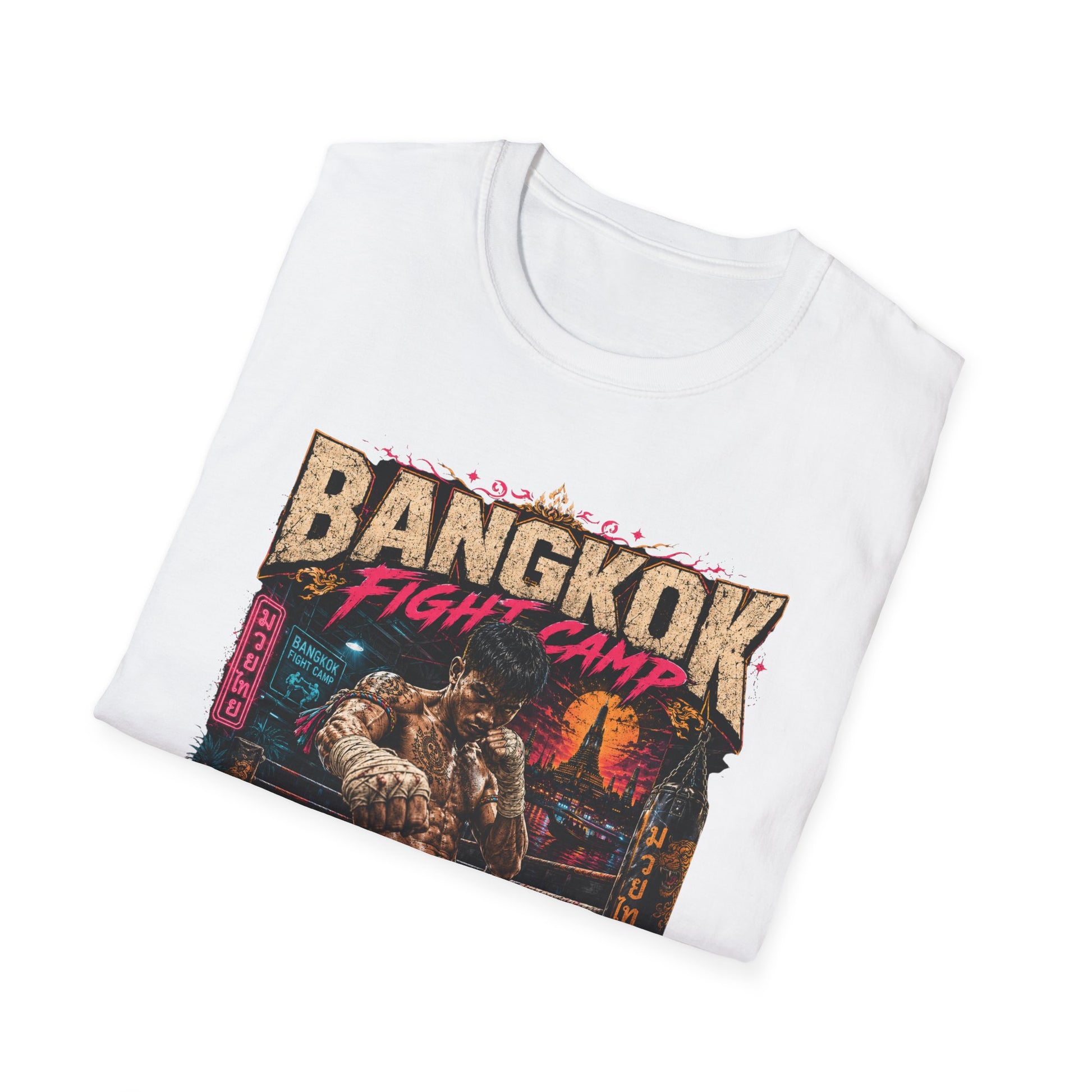 Bangkok Fight Camp Designdetail Muay Thai Fighter Artwork Nahaufnahme