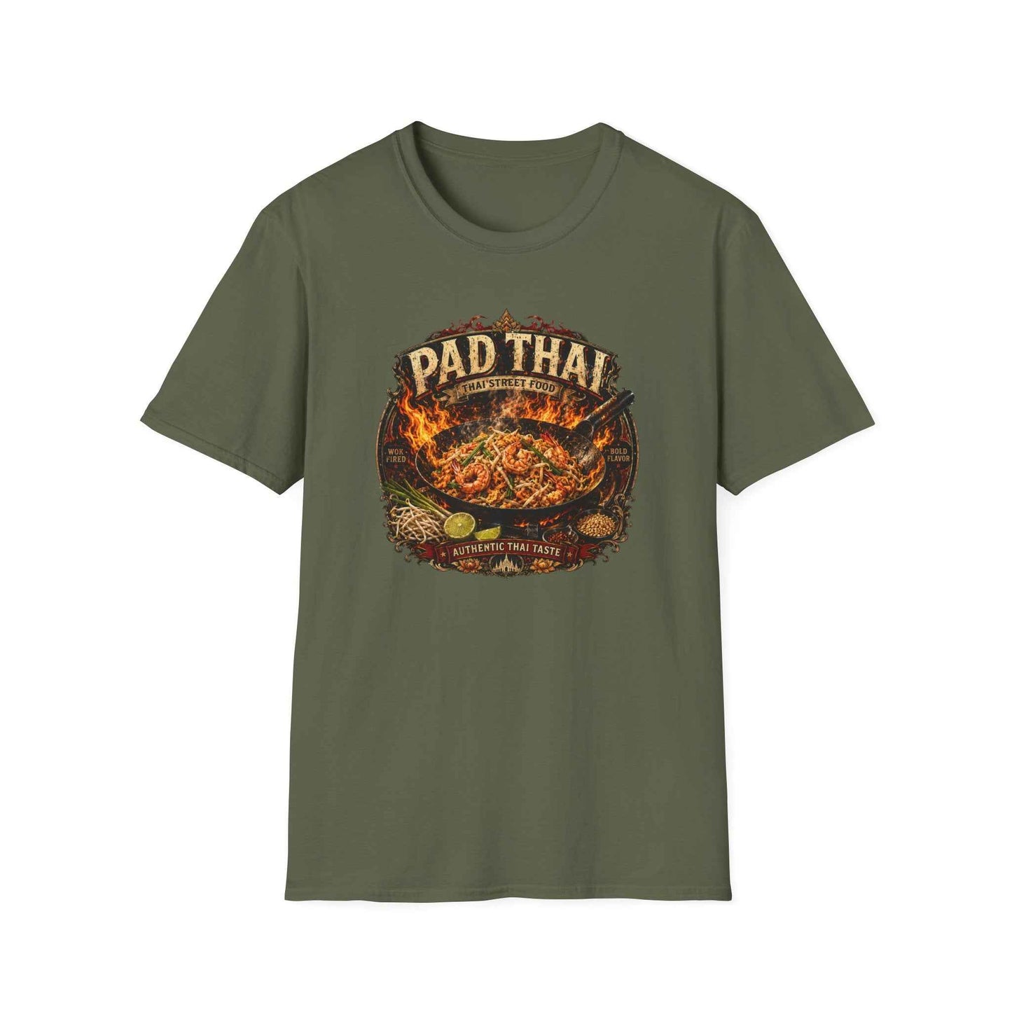 Pad Thai T-Shirt — Wok Fired Thai Street Food, Scharfe Asian Streetwear Herren Damen