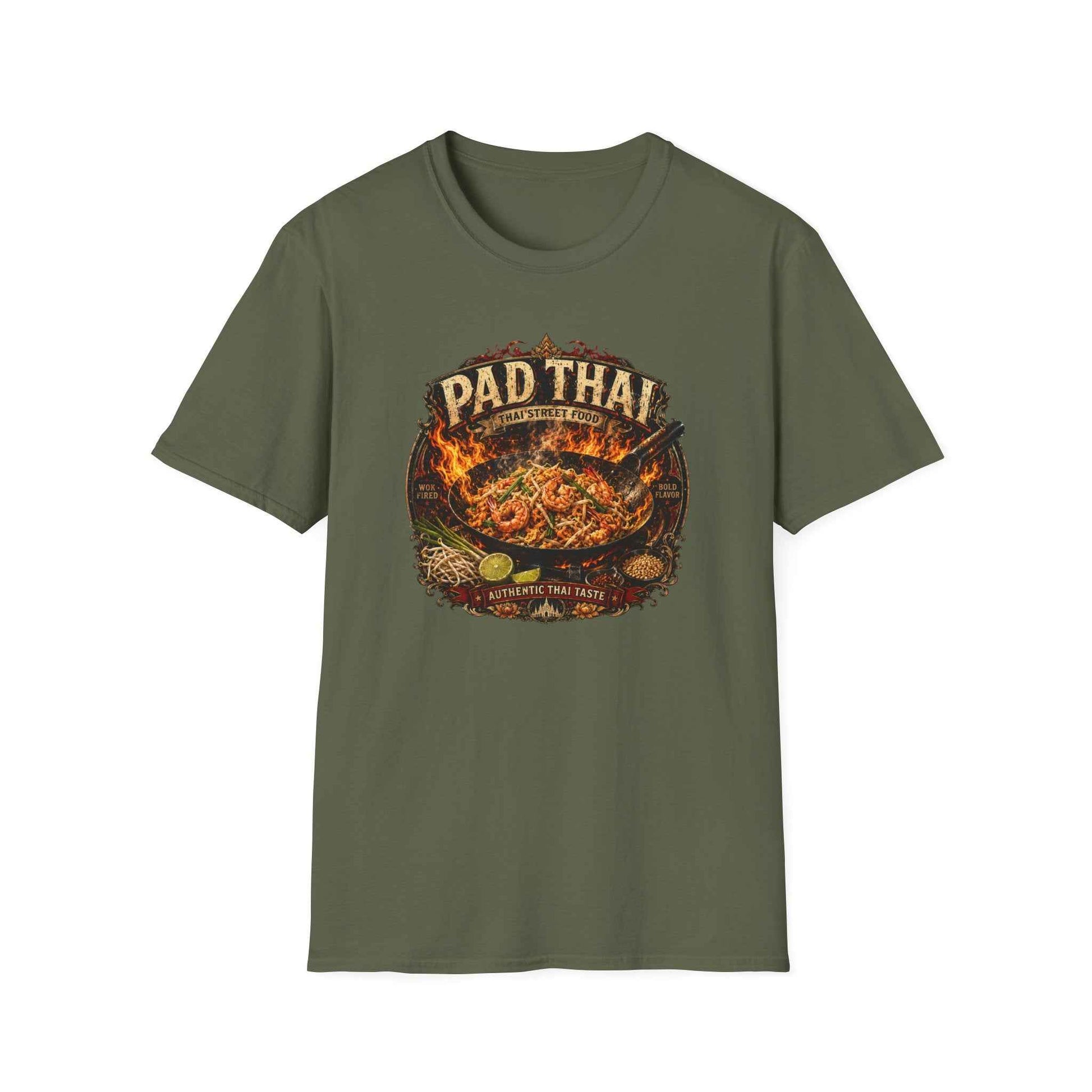 Pad Thai T-Shirt — Wok Fired Thai Street Food, Scharfe Asian Streetwear Herren Damen