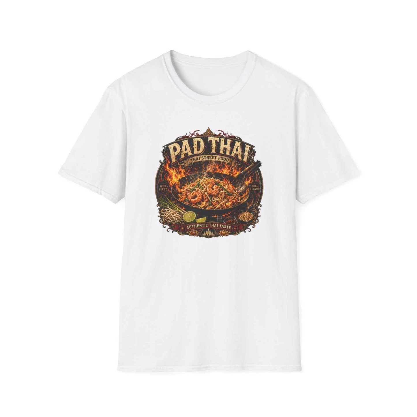 Pad Thai T-Shirt — Wok Fired Thai Street Food, Scharfe Asian Streetwear Herren Damen