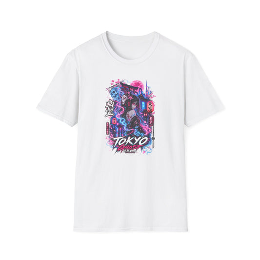 Tokyo Yurei T-Shirt weiss - Geister Cyberpunk Graphic Tee Japanese Streetwear Geschenk
