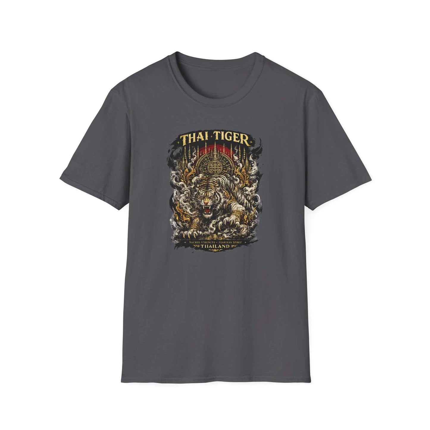 Thai Tiger T-Shirt – Muay Thai & Asian Streetwear mit Tiger-Print Herren Damen