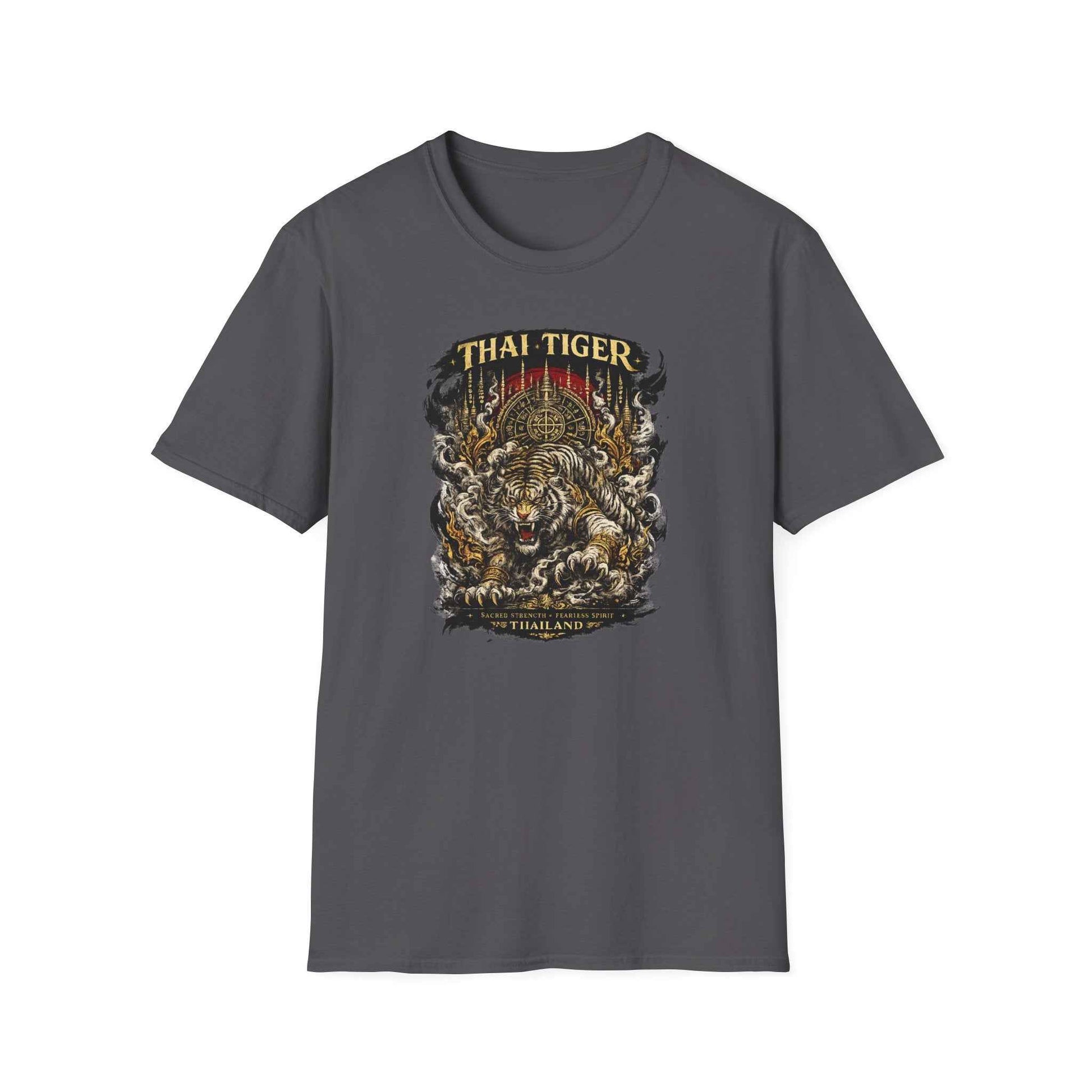 Thai Tiger T-Shirt – Muay Thai & Asian Streetwear mit Tiger-Print Herren Damen