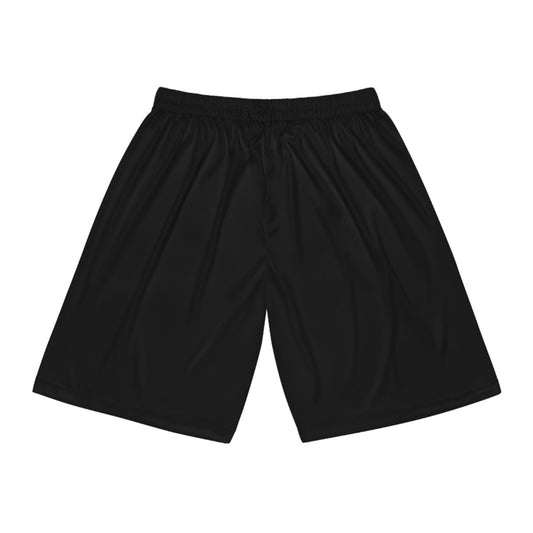 Basketball Shorts - Wild Boys Angeln Saufen Sex Design – T-Shirt Designdetail Nahaufnahme