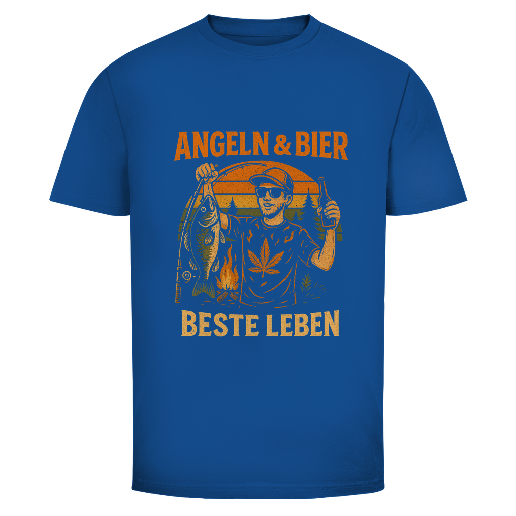 Angeln & Bier T-Shirt – Beste Leben | Wild Boys Streetwear - Wild Boys Shop