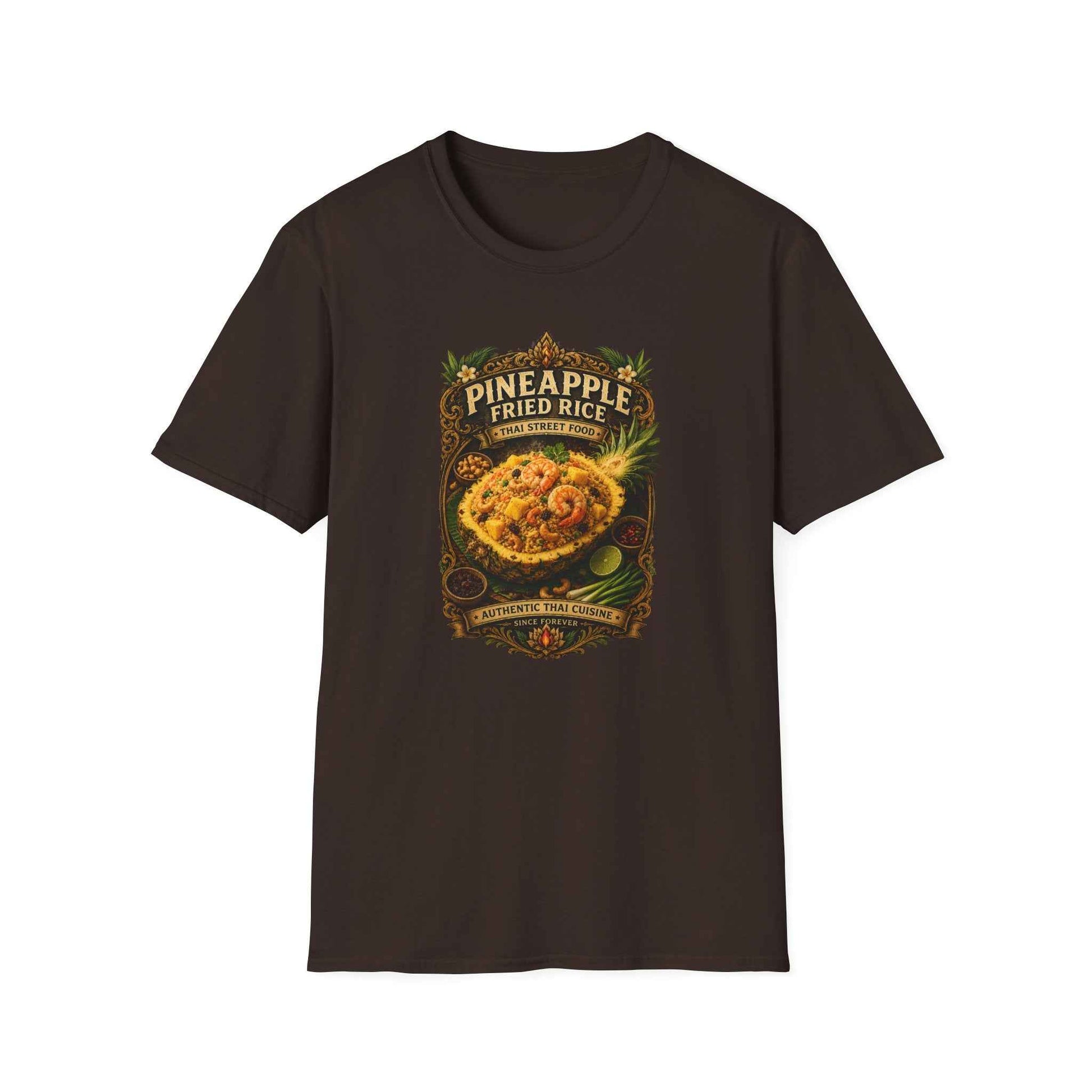 Pineapple Fried Rice T-Shirt — Thai Street Food Grafik Tee Asian Streetwear Herren Damen