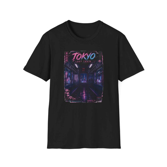 Tokyo Last Train T-Shirt – Cyberpunk Neon Vaporwave Streetwear