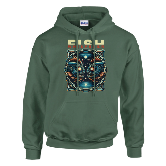 Fish Whisperer Hoodie – Hoodie Designdetail Nahaufnahme
