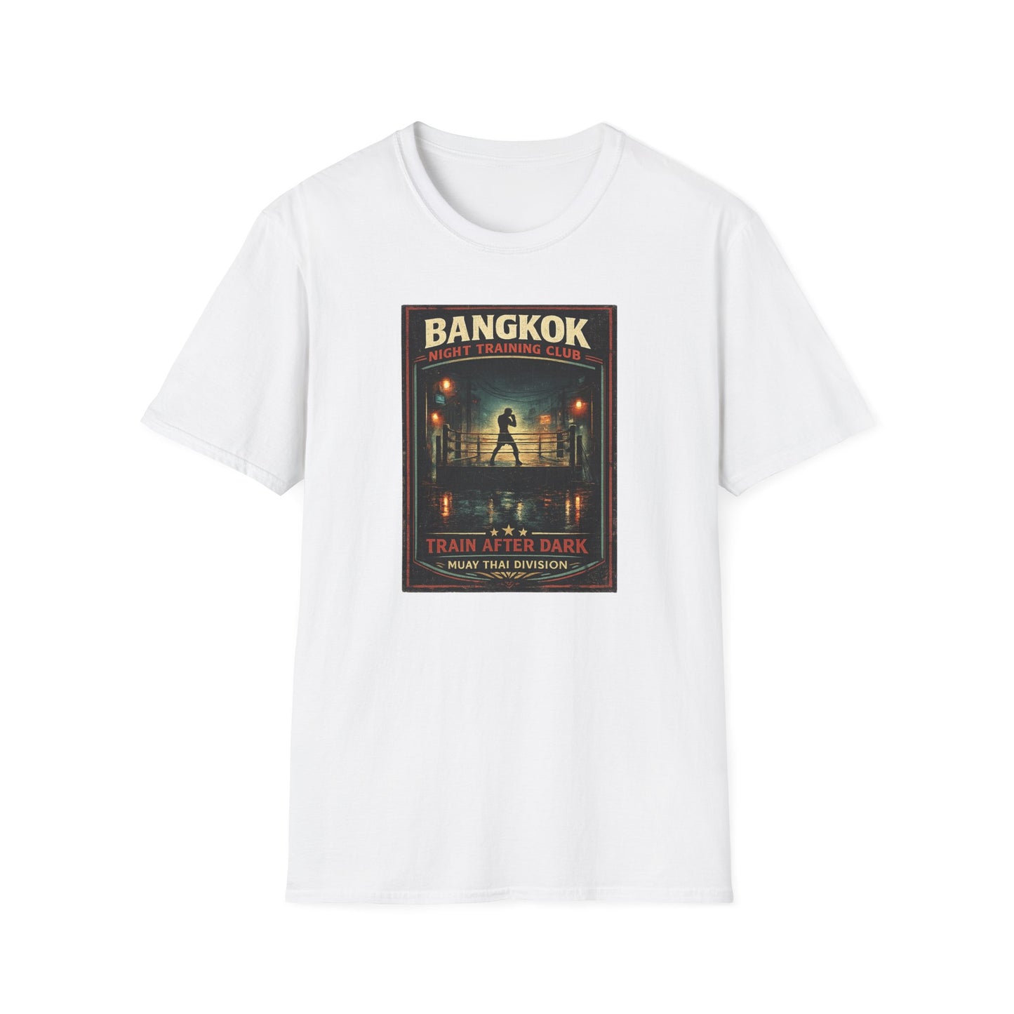 Bangkok Night Training Club T-Shirt Dark Chocolate Muay Thai Graphic Tee Vorderansicht