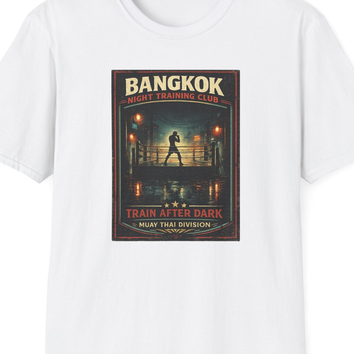 Dark Chocolate Bangkok Night Training Club T-Shirt – Design Nahaufnahme