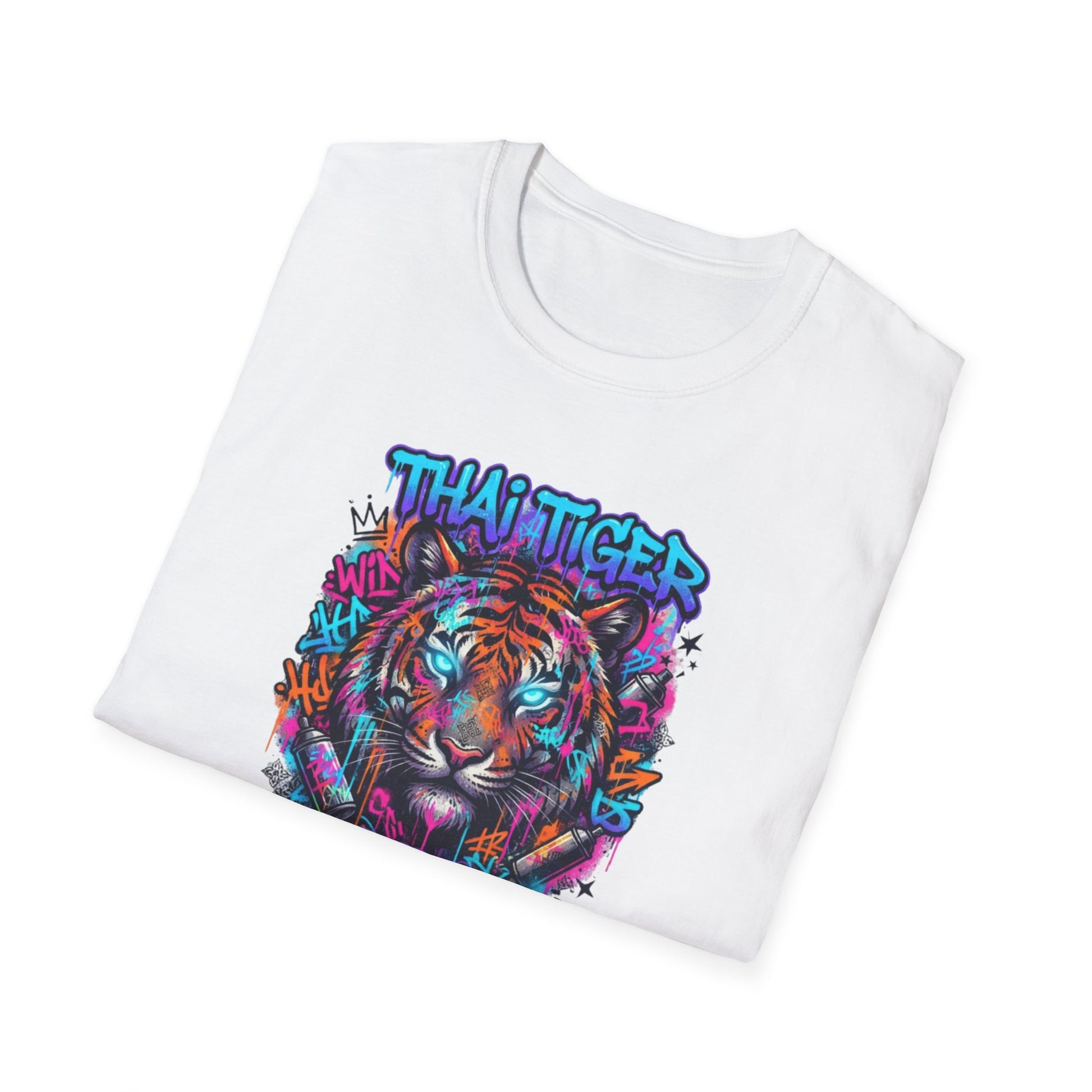 Thai Tiger Untamed T-Shirt Military Green — Neon Tiger Streetwear