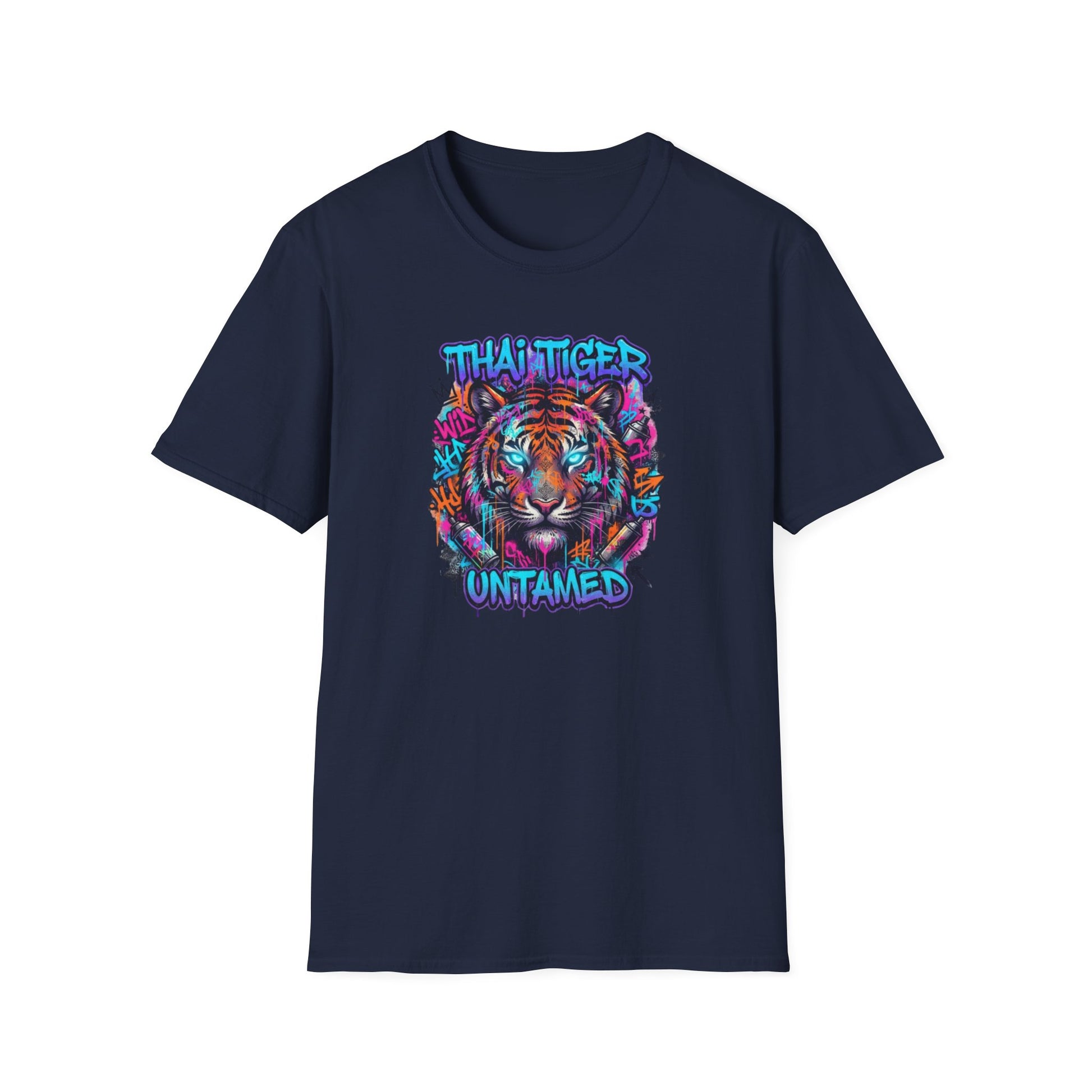 Thai Tiger Untamed T-Shirt Braun — Neon Tiger Streetwear Unisex