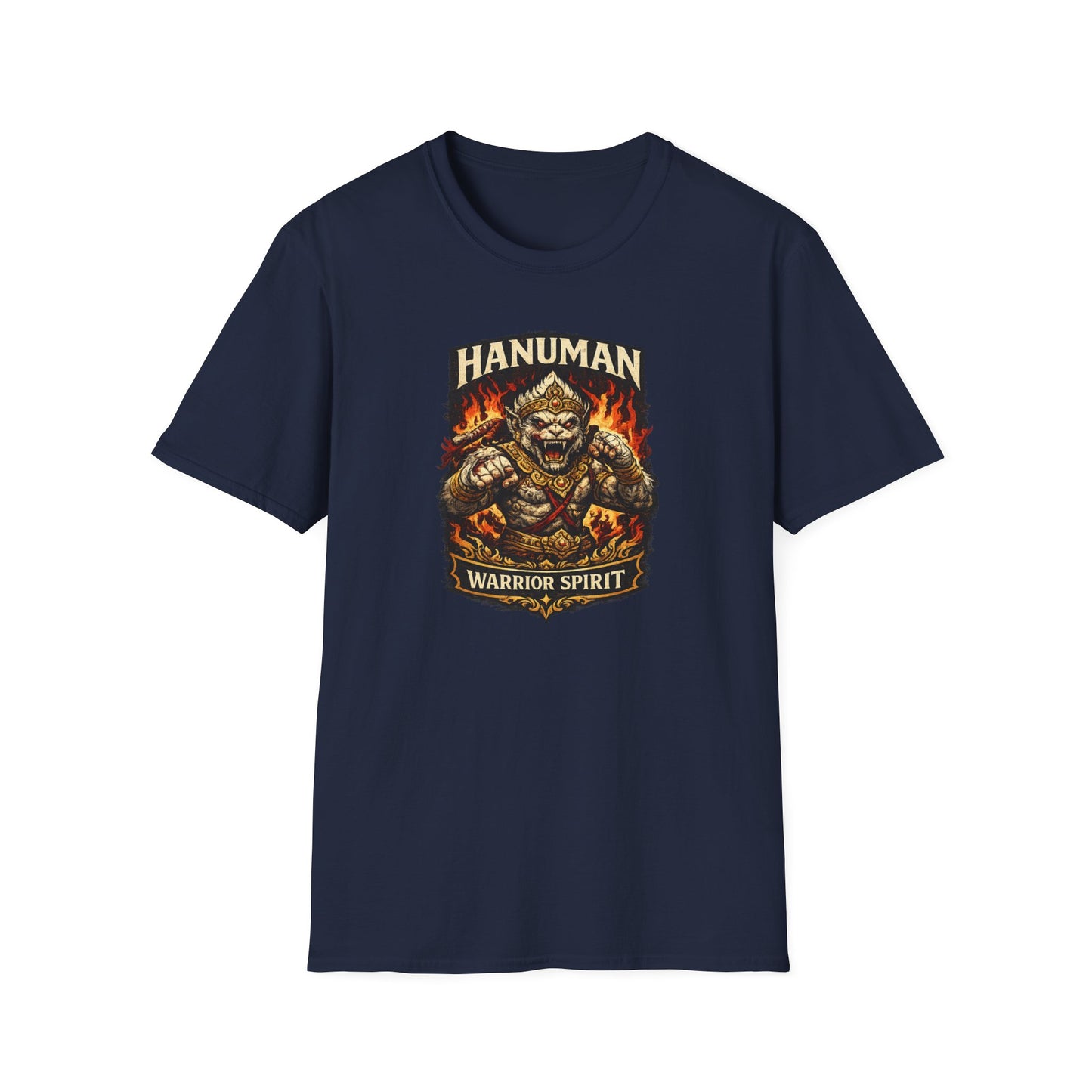 Hanuman Warrior Spirit Design Detail — Krieger-Emblem Nahaufnahme