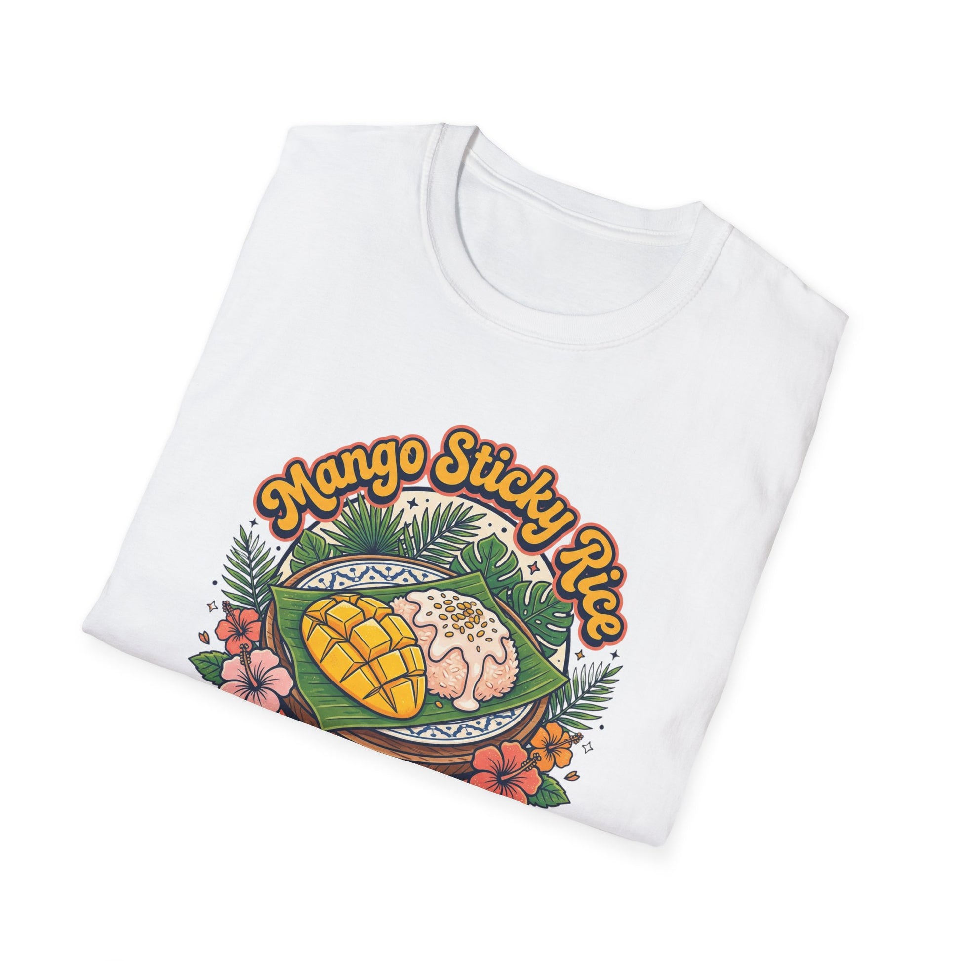 Mango Sticky Rice T-Shirt Military Green Thai Dessert Streetwear