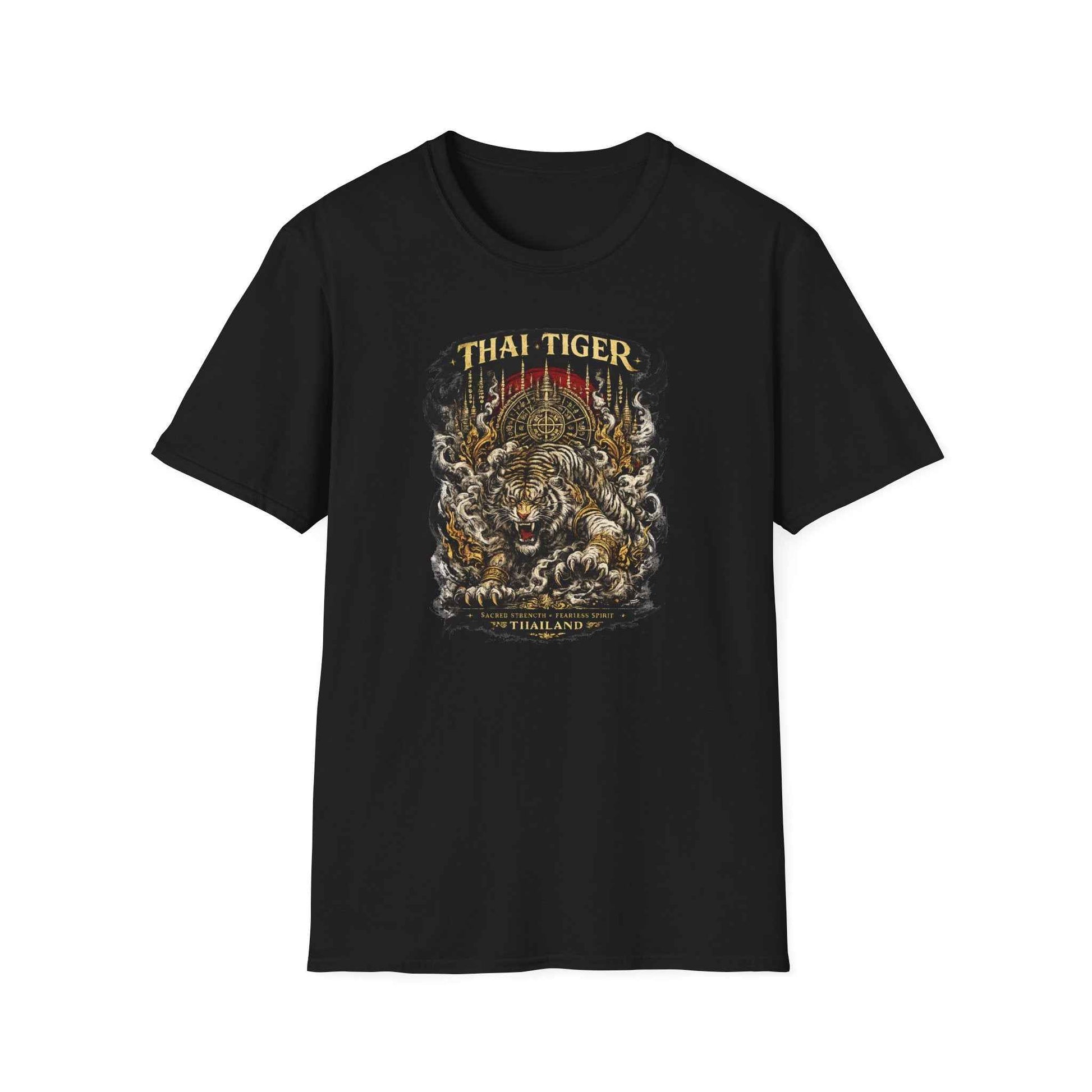 Thai Tiger T-Shirt – Muay Thai & Asian Streetwear mit Tiger-Print Herren Damen