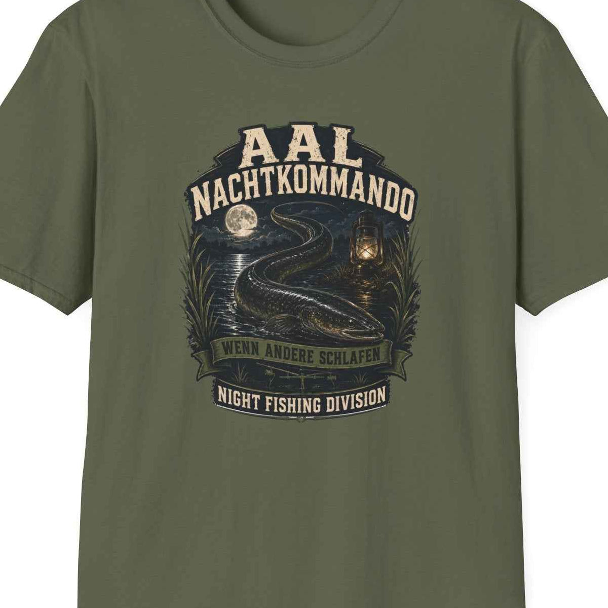 Aal Nachtkommando T-Shirt — Vintage Badge Design Nahaufnahme – Design Nahaufnahme