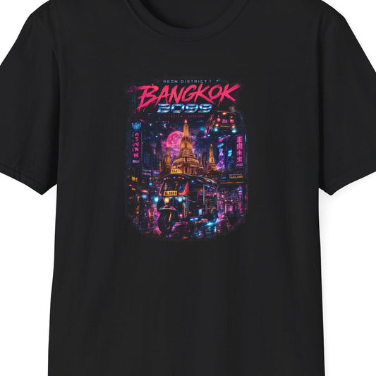 Black Bangkok 2099 T-Shirt – Design Nahaufnahme