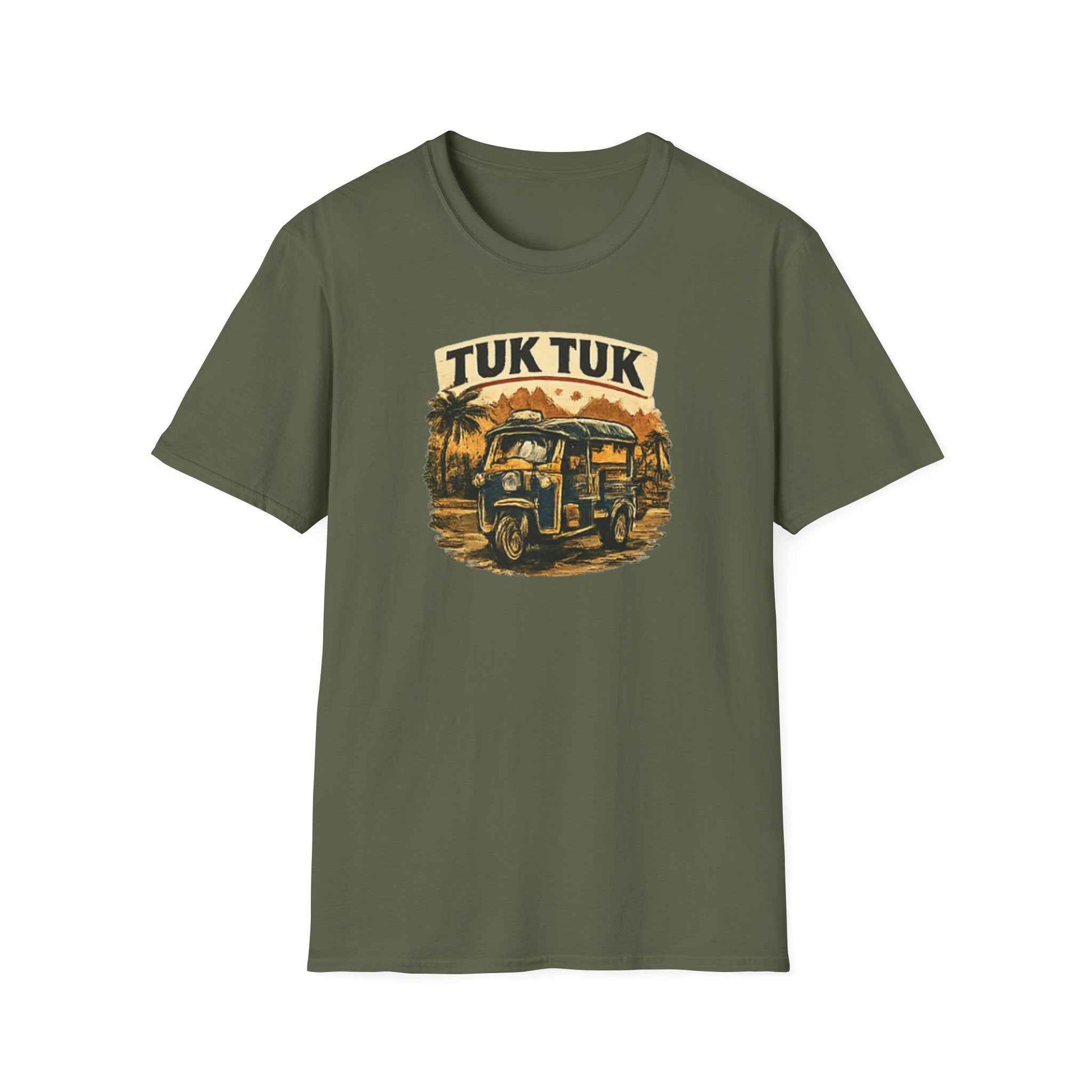 Tuk Tuk T-Shirt — Vintage Thailand Streetwear Retro Rikscha Motiv Herren Damen