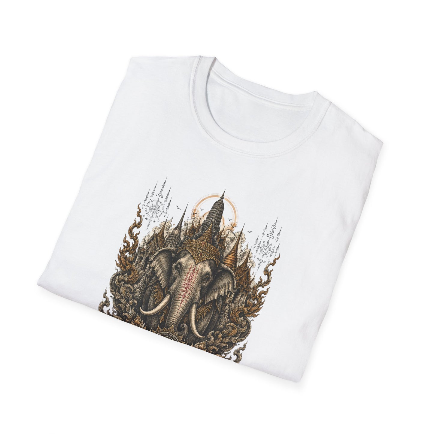Thailand Elefant T-Shirt Dark Chocolate — Thai Streetwear Vorderansicht