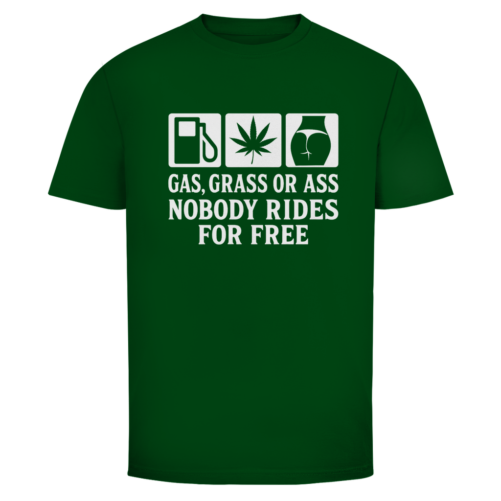 Herren T-Shirt „Gas Grass or Ass – Nobody Rides for Free“ – T-Shirt Ansicht 8