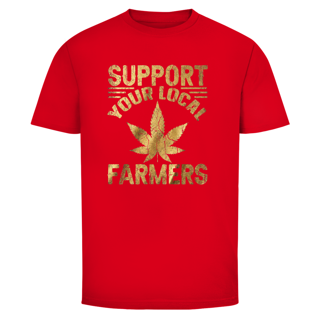 Support Your Local Farmers – Statement T-Shirt – T-Shirt Lifestyle-Ansicht