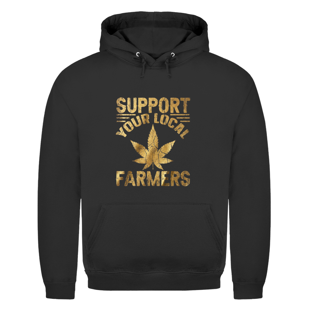Support Your Local Farmers – Premium Hoodie – Hoodie Designdetail Nahaufnahme