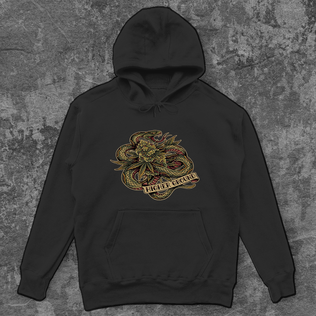 Higher Ground – Unisex Oversize Hoodie | Streetwear Style von Wild Boys – Hoodie Frontansicht