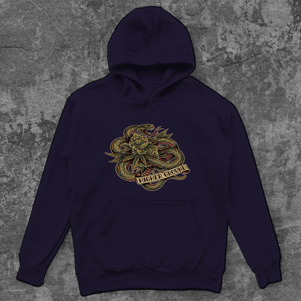 Higher Ground – Unisex Oversize Hoodie | Streetwear Style von Wild Boys – Hoodie Rückansicht