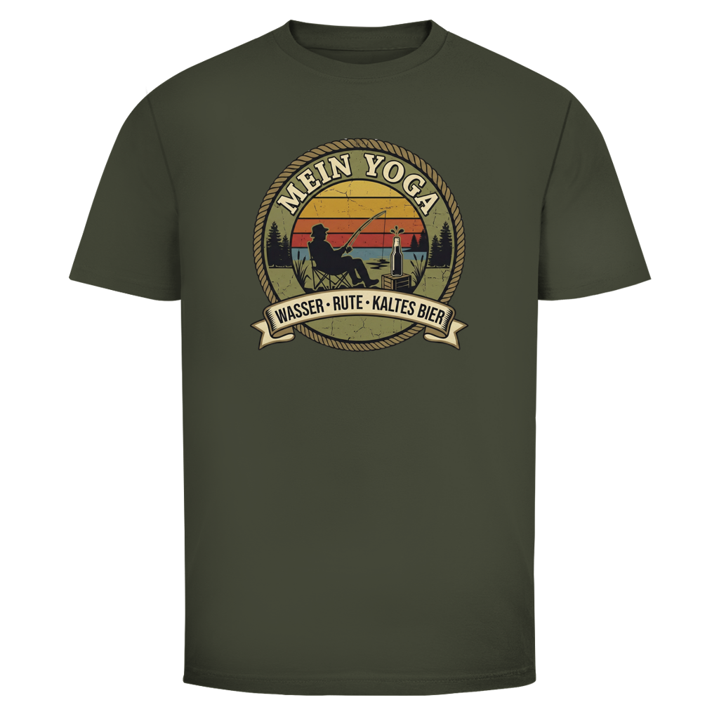 Mein Yoga Wasser Rute kaltes Bier | Angler Shirt - Wild Boys Shop