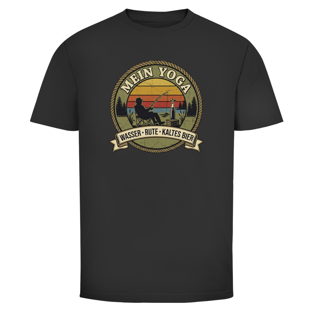 Mein Yoga Wasser Rute kaltes Bier | Angler Shirt - Wild Boys Shop