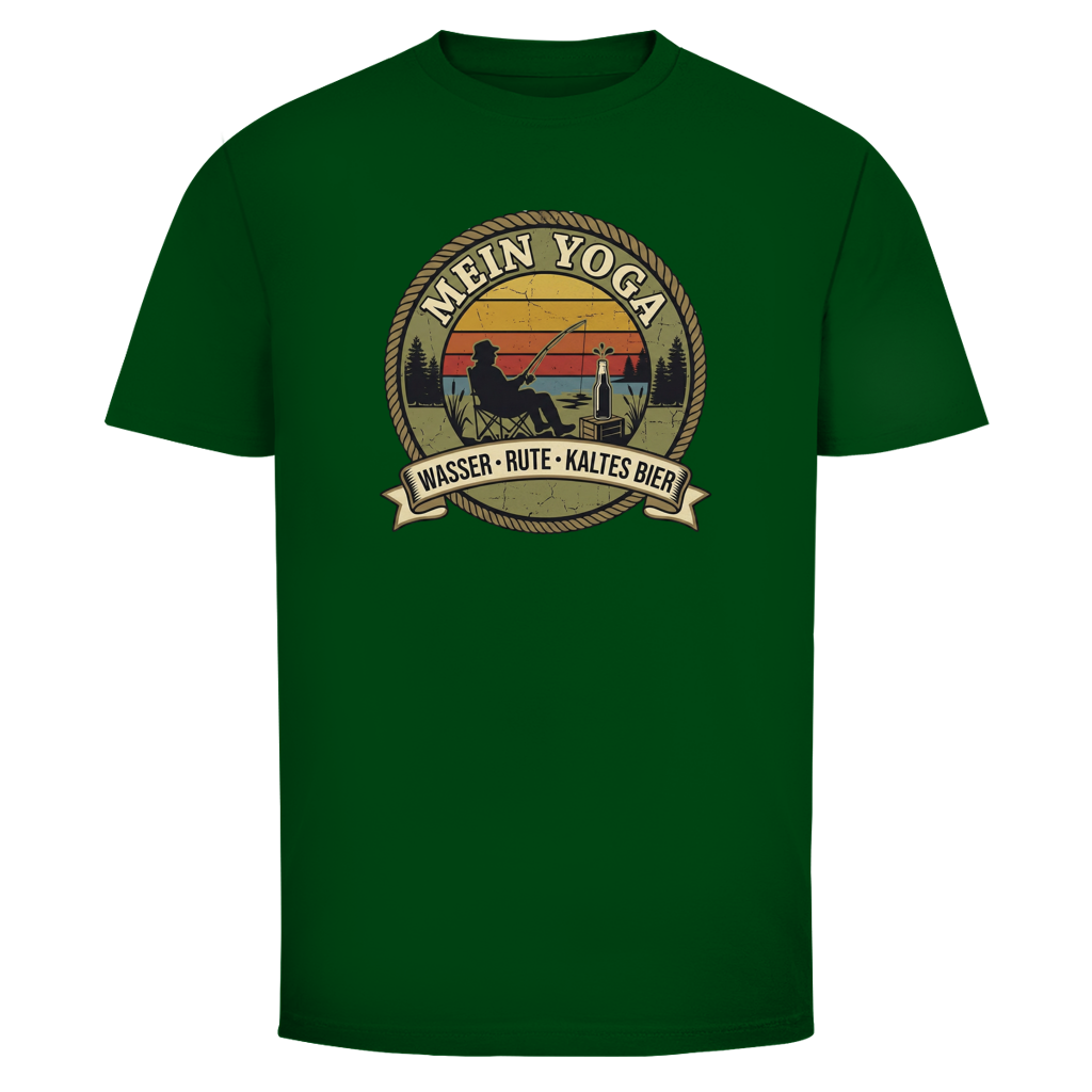 Mein Yoga Wasser Rute kaltes Bier | Angler Shirt - Wild Boys Shop
