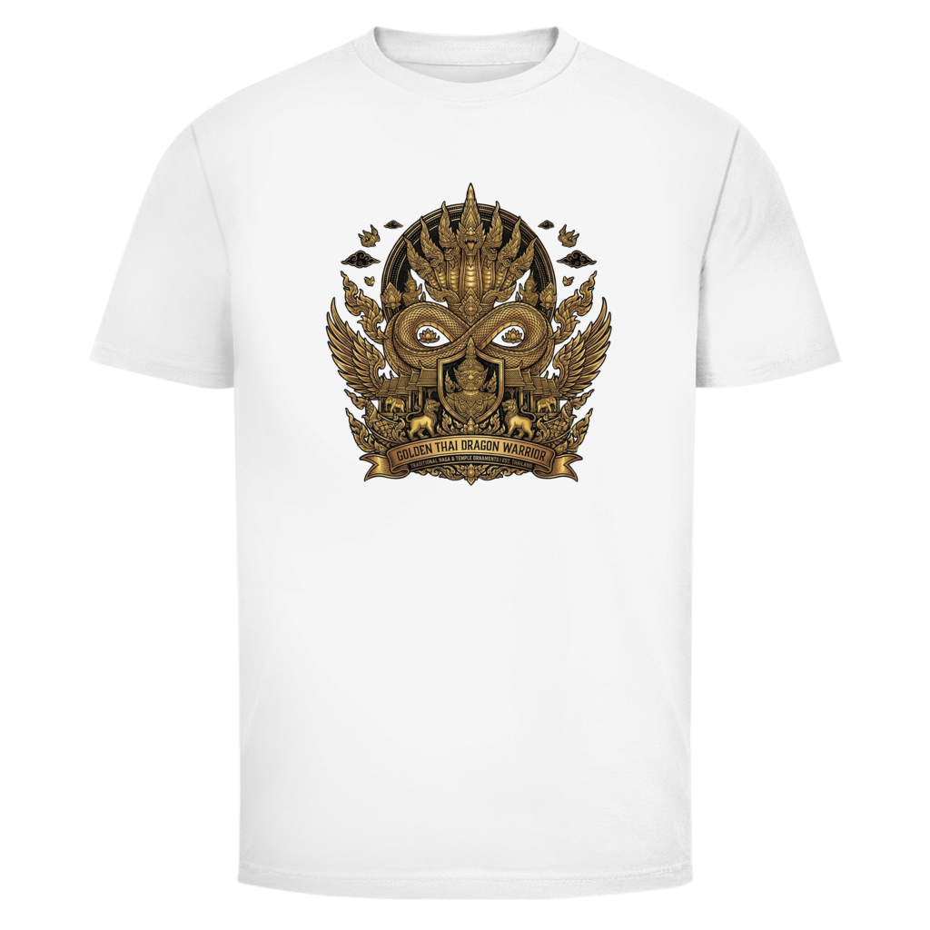 Golden Dragon Warrior T-Shirt – Thailand – T-Shirt Größentabelle