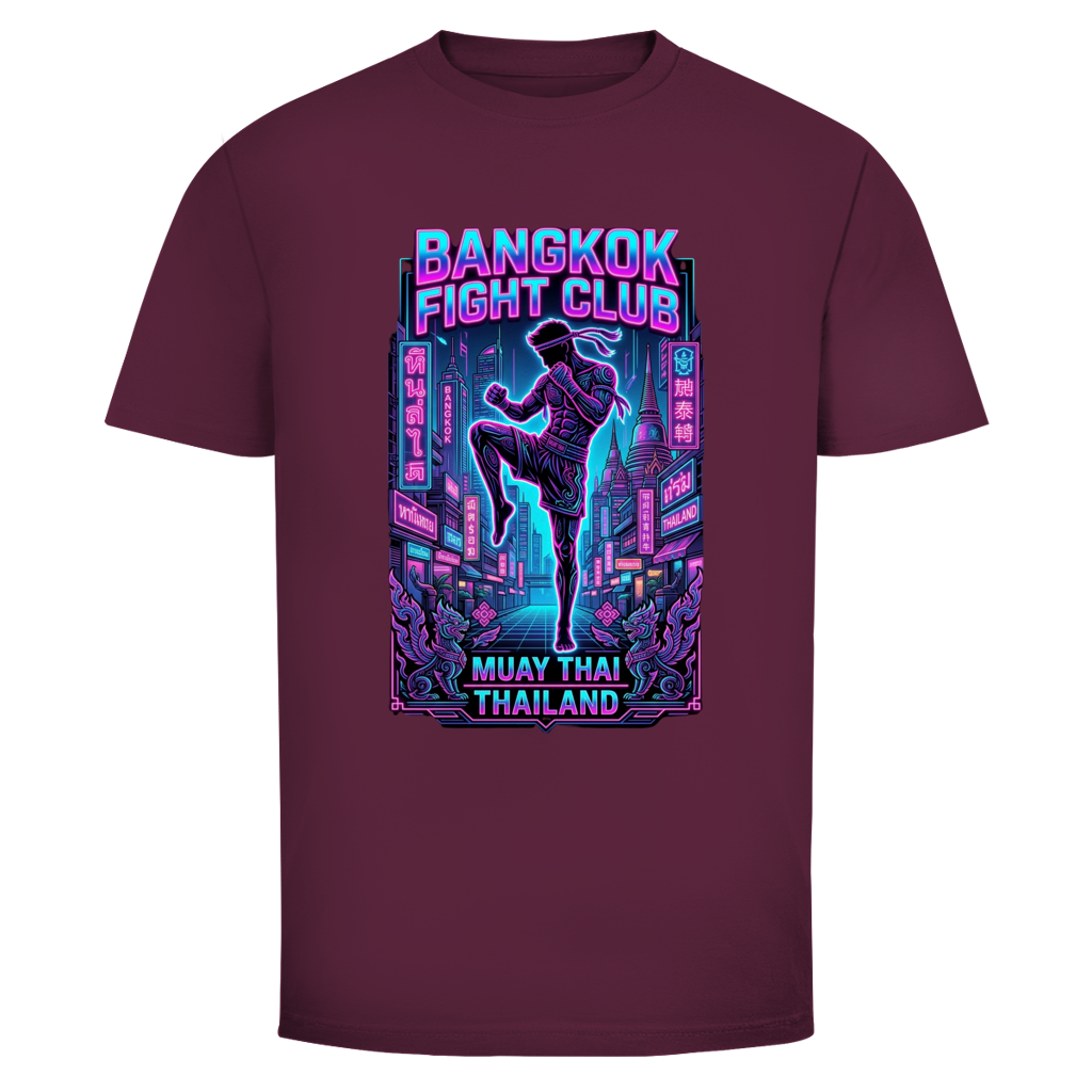 Muay Thai T-Shirt — Bangkok Fight Club Cyberpunk Graphic Tee | Kampfsport Geschenk – T-Shirt Ansicht 8