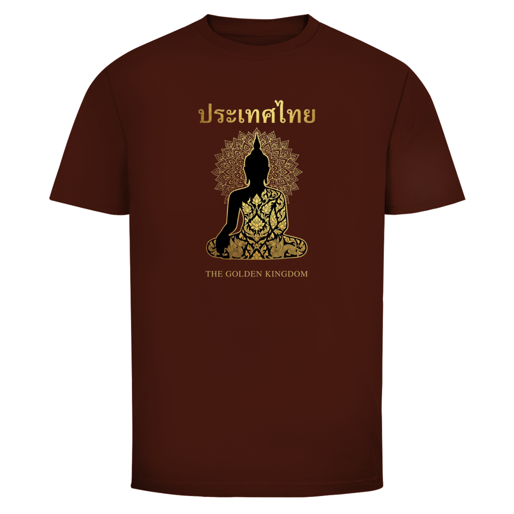 Buddha T-Shirt — Golden Kingdom Thailand Spiritual Graphic Tee | Buddhistisches Geschenk – T-Shirt Lifestyle-Ansicht