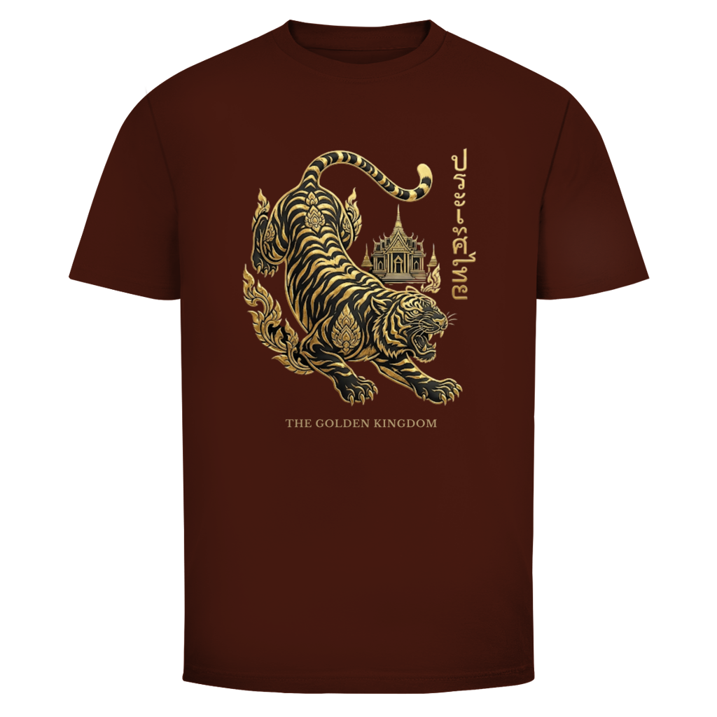 Tiger T-Shirt — Thailand Sukajan Gold Streetwear Graphic Tee | Geschenk fuer Ihn – T-Shirt Ansicht 8