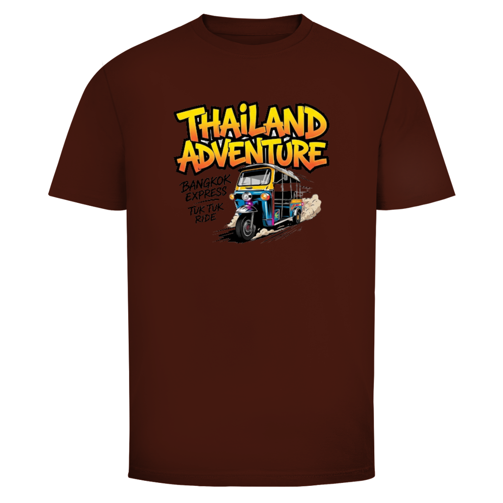 Thailand Adventure Tuk Tuk T-Shirt — Bangkok Streetwear Retro Graphic Tee | Reise Geschenk – T-Shirt Lifestyle-Ansicht