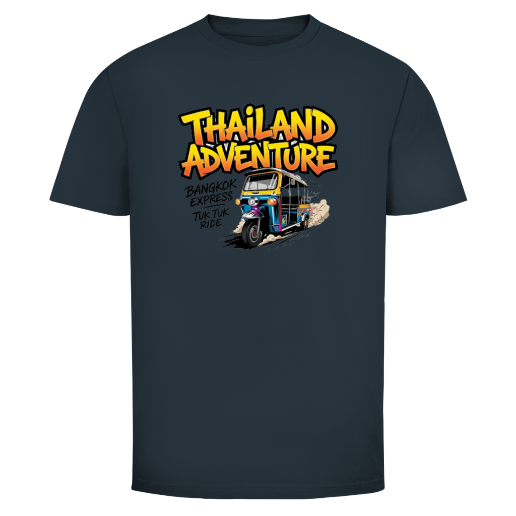 Thailand Adventure Tuk Tuk T-Shirt — Bangkok Streetwear Retro Graphic Tee | Reise Geschenk – T-Shirt Ansicht 6