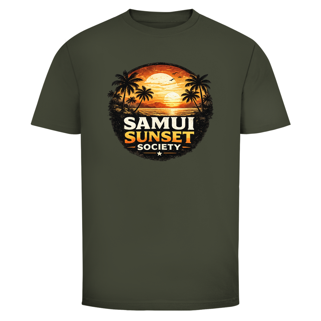 Samui Sunset Society T-Shirt – Thailand – T-Shirt Größentabelle