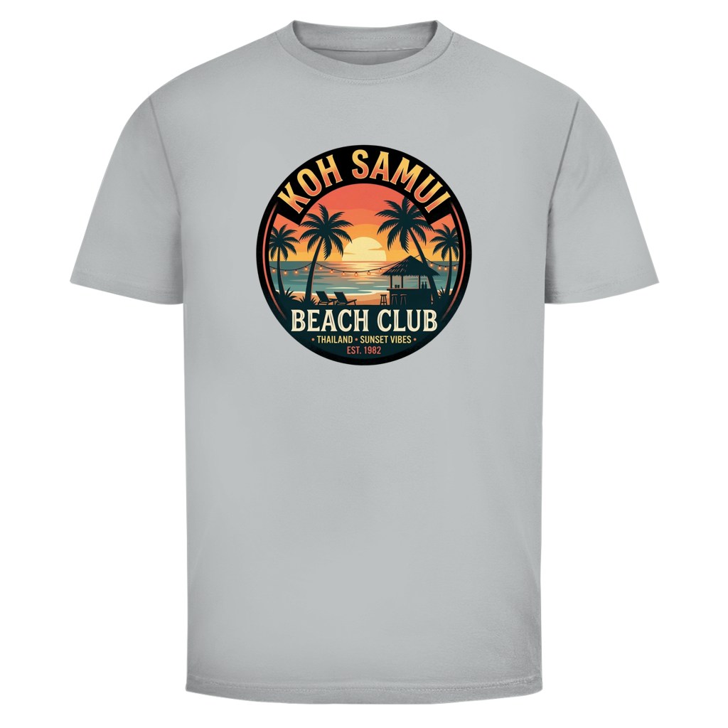 Koh Samui Beach Club T-Shirt – Thailand – T-Shirt Designdetail Nahaufnahme