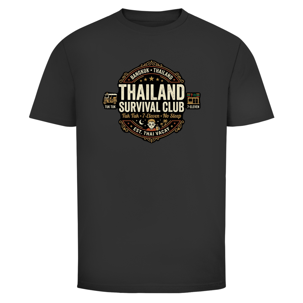 Thailand Survival Club T-Shirt – Vintage – T-Shirt Lifestyle-Ansicht