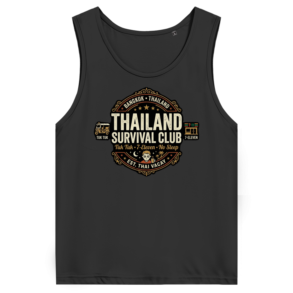 Thailand Survival Club Tank Top – Herren – Tank Top Frontansicht