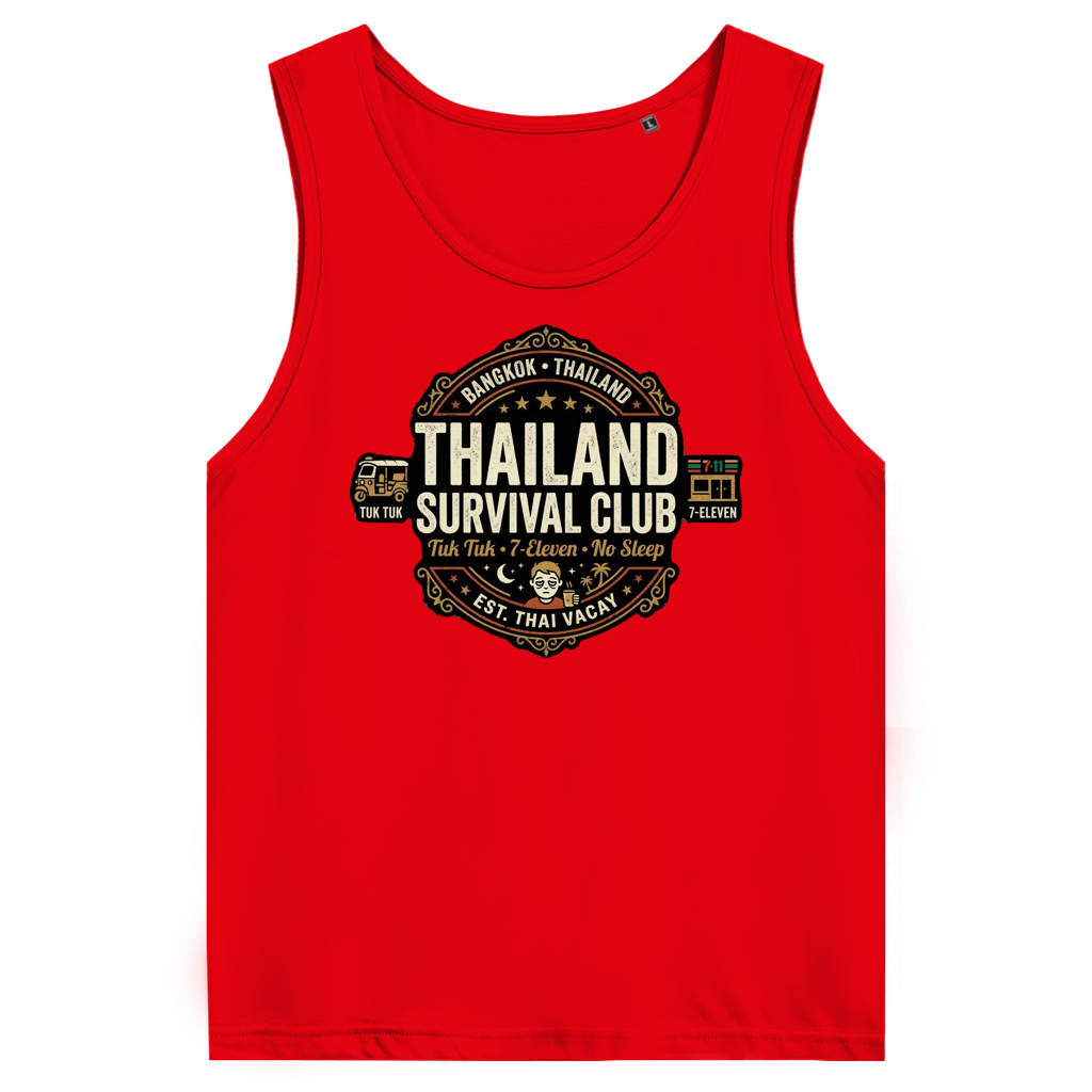 Thailand Survival Club Tank Top – Herren – Tank Top Größentabelle