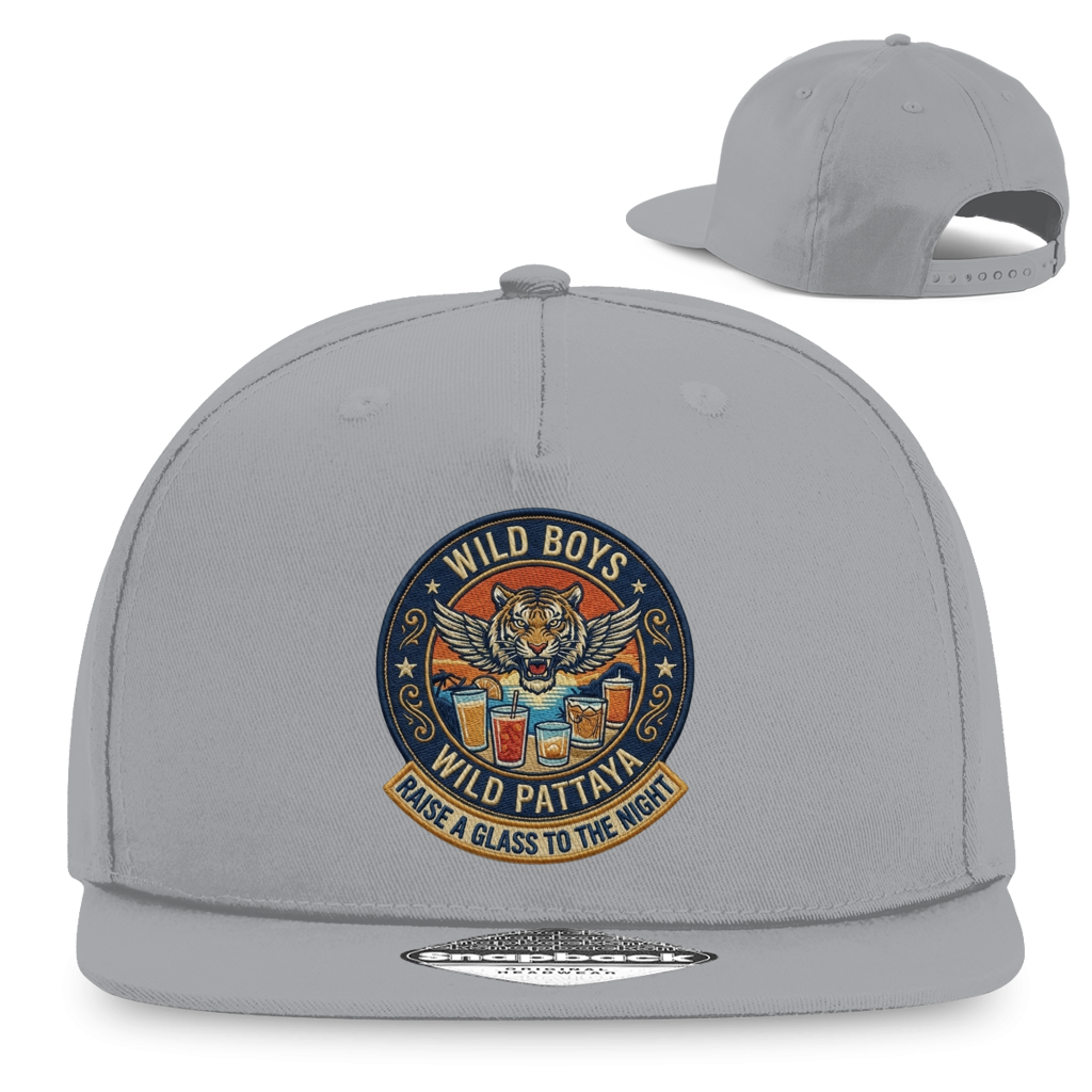 Wild Pattaya Snapback Cap – Raise a Glass to the Night – T-Shirt Ansicht 6