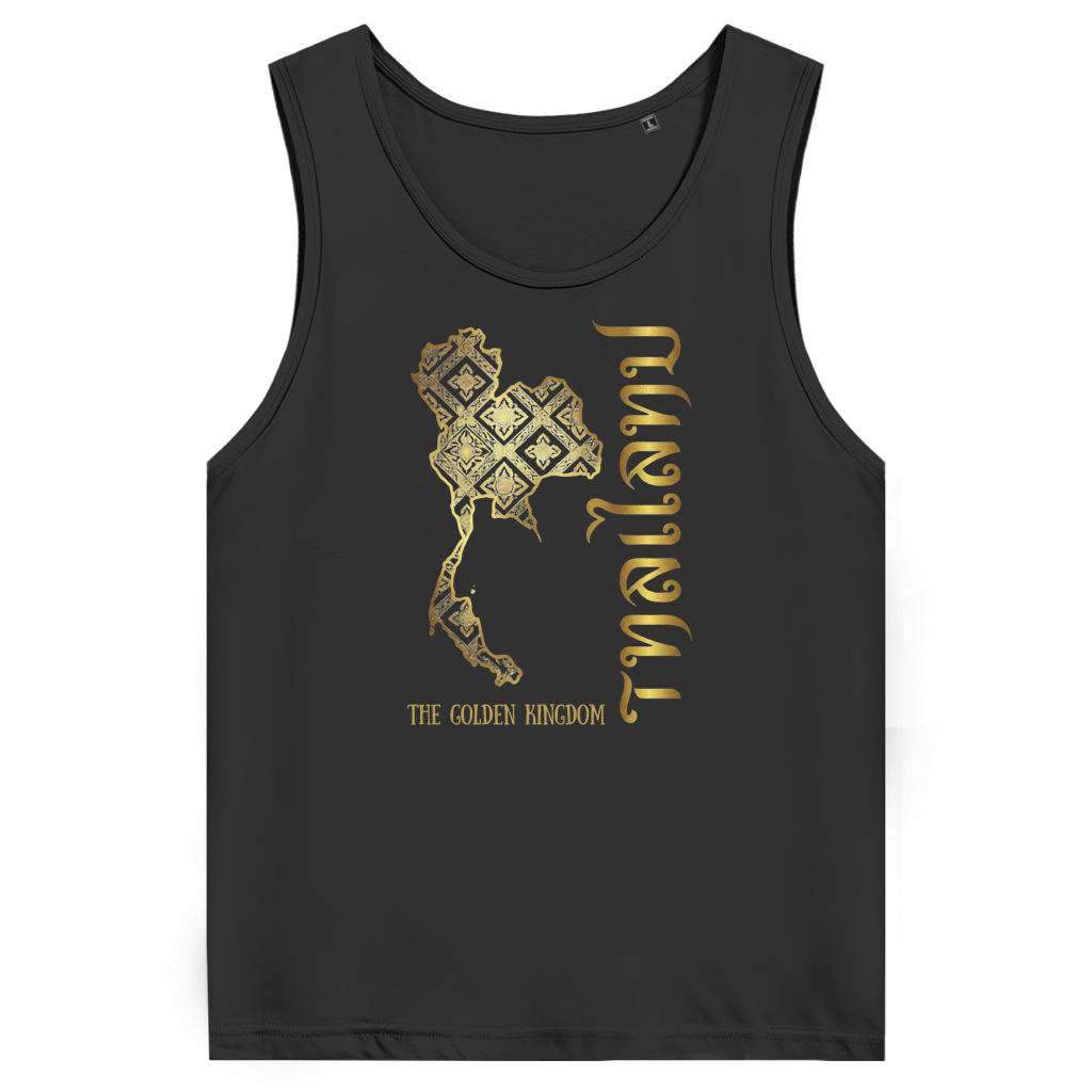 Herren Premium Bio Tank Top Golden Kingdom – Tank Top Frontansicht