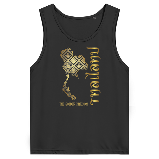Herren Premium Bio Tank Top Golden Kingdom – Tank Top Frontansicht