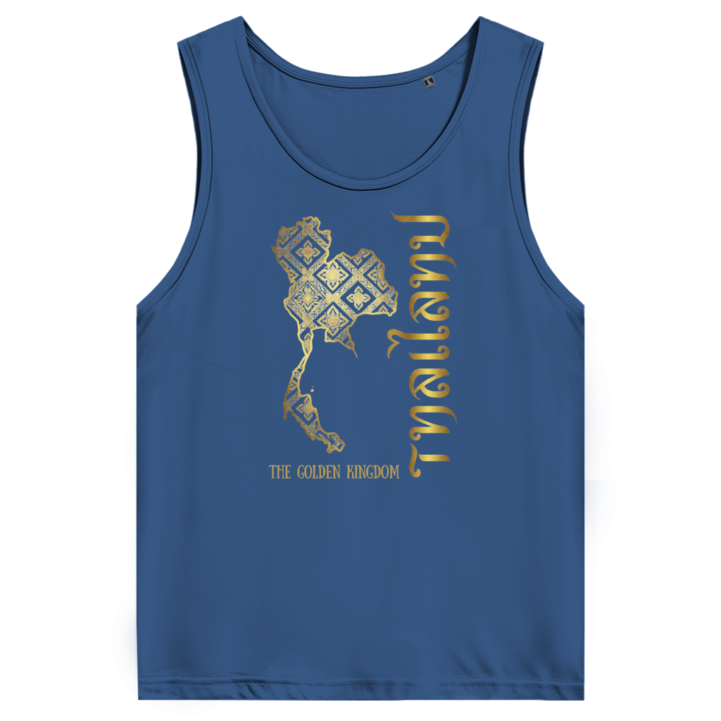 Herren Premium Bio Tank Top Golden Kingdom – Tank Top Rückansicht