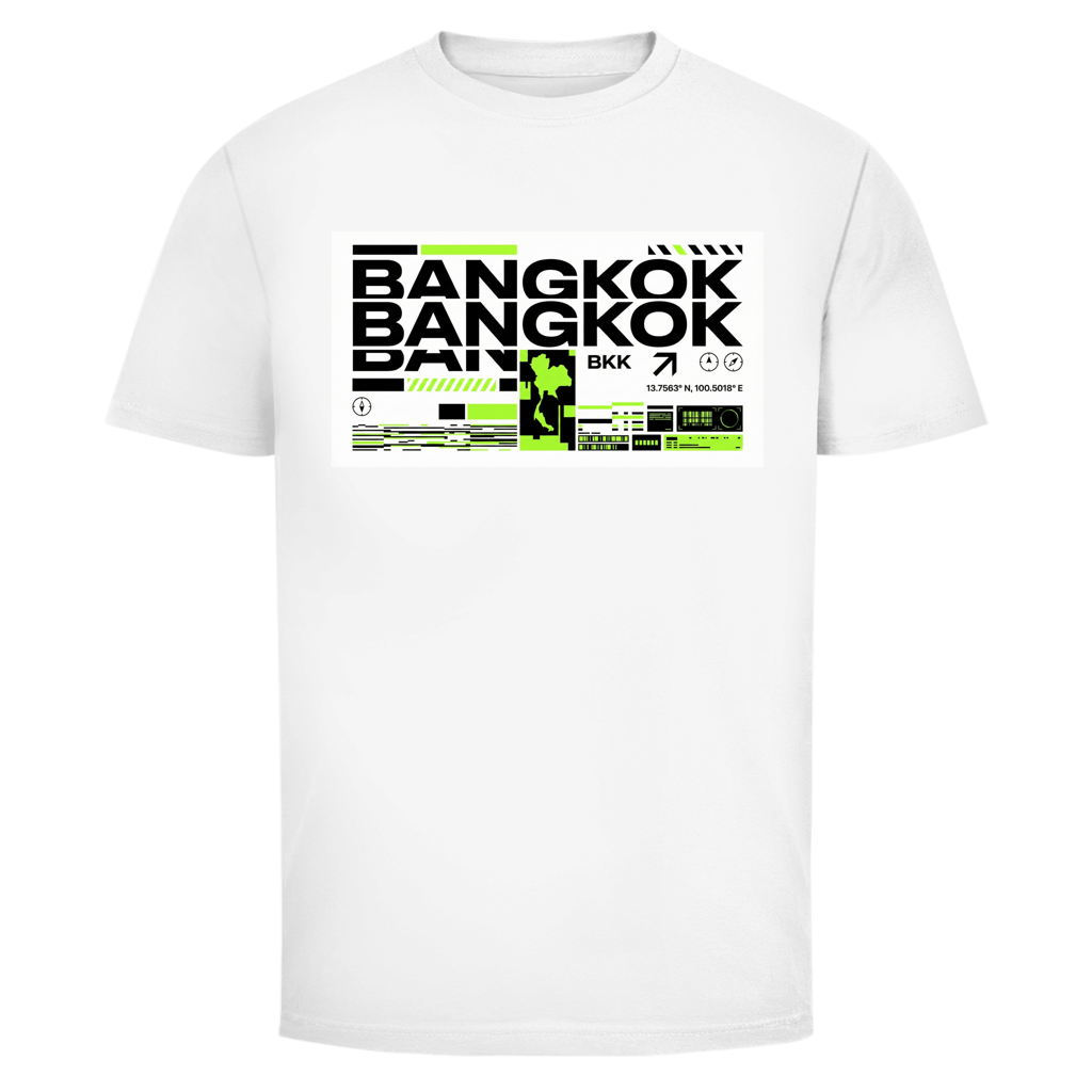 Bangkok Streetwear T-Shirt Herren – Asian Typography Tee – T-Shirt Frontansicht