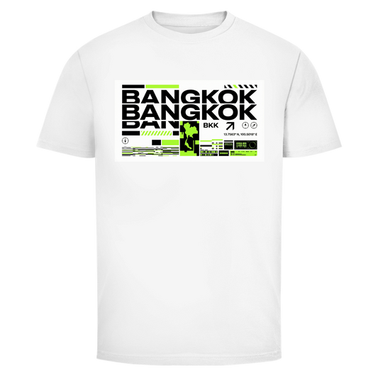 Bangkok Streetwear T-Shirt Herren – Asian Typography Tee – T-Shirt Frontansicht